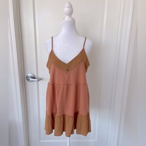 Miss Me Media Babydoll Women’s Cami Burnt Orange Size Medium
